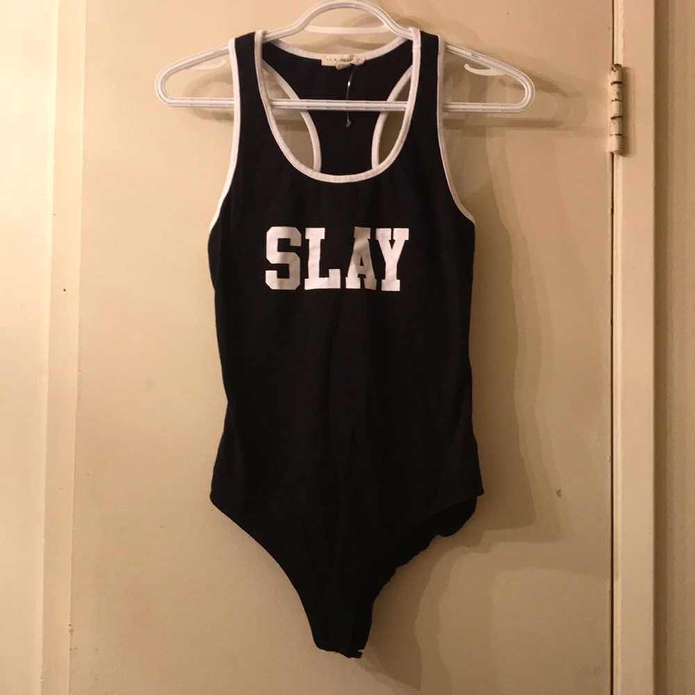 LA Hearts SLAY Black Bodysuit